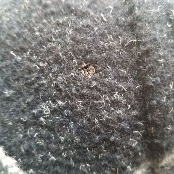 Vintage 70s Miss New Yorker Wool Blend? Windowpane Plaid Black and White Coat Lg - Picture 7 of 8